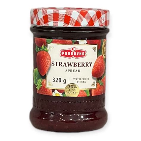 Podravka Strawberry Spread 320g Russkis Deli