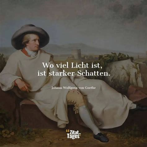 Wo Viel Licht Ist Ist Starker Schatten Johann Wolfgang Von Goethe