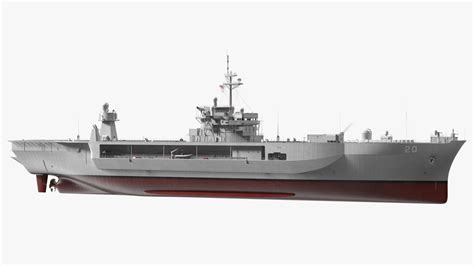 Command Ship USS Mount Whitney 3D Model $249 - .3ds .blend .c4d .fbx ...