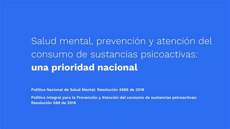 Ppt Pol Tica Nacional De Salud Mental Resoluci N De