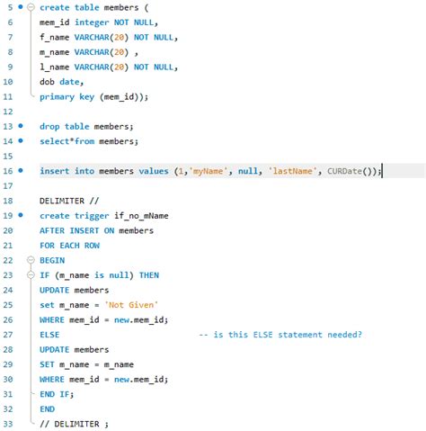 Mysql Creating A Trigger But Getting The Unknown Column Error Issues With If Statement