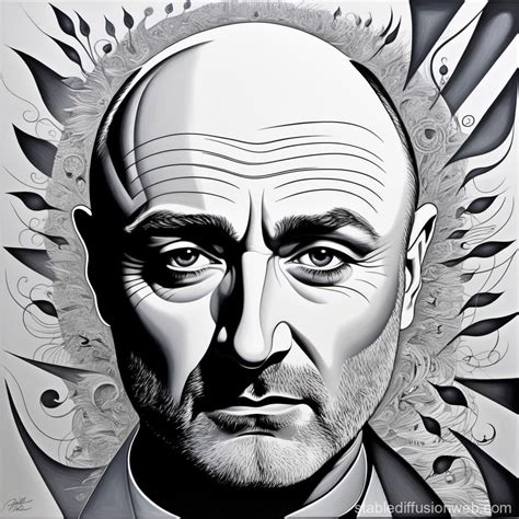 Phil Collins Portrait Art Stable Diffusion Online