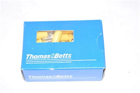 Pack Of 50 New Thomas And Betts Sta Kon 10rc 6 Ring Terminal Vinyl