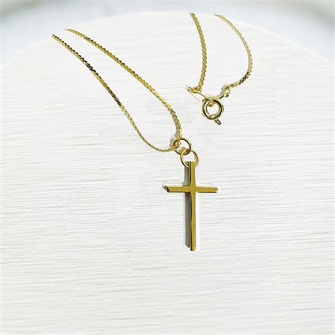 Gold Plated Cross Pendant With Chain 2 Alphonsus Liguori T Shop