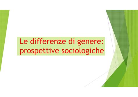 Lezione Sulle Differenze Di Genere Corso Le Differenze Di