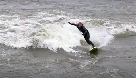 Watch Ben Gravy Surf Hectic River Wave In Vermont The Inertia