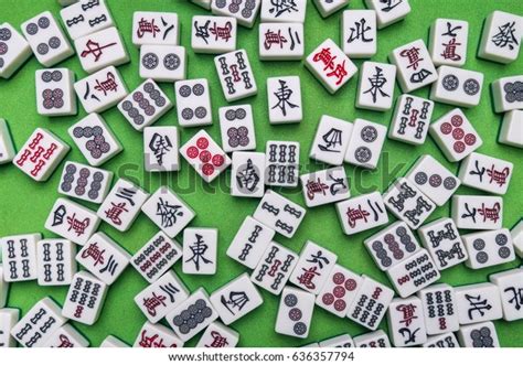 Full Mahjong Tiles Chinese Korea Japanese Stock Photo Edit Now 636357794