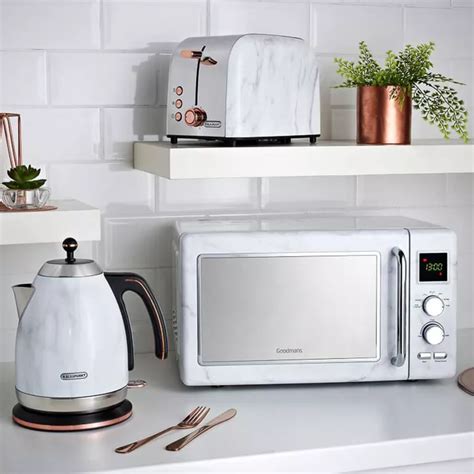 B&M marble kettle, toaster & microwaves give kitchens fashionable refresh