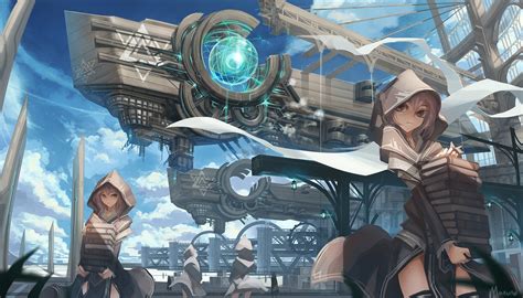 Fondos De Pantalla Paisaje Urbano Anime Chicas Anime Futurista