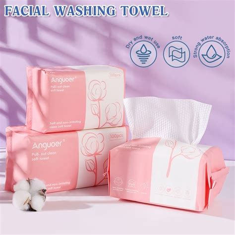 Disposable Face Towel Soft Cotton Face Towel Dry Wipes Facial Tissue For Skincare Facial