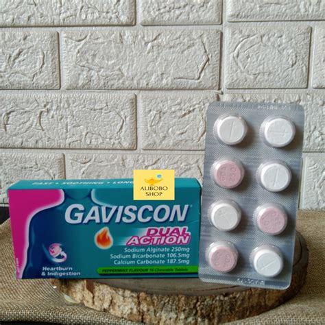 Jual Gaviscon Dual Action Peppermint Per Strip Tablets Obat Sakit