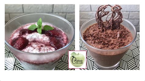 Mousse De Chia Frutas Vermelhas E Mousse De Chocolate Youtube