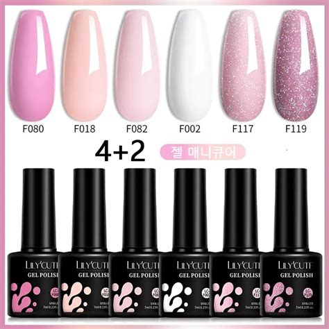 LILYCUTE Juego De Esmaltes En Gel Semipermanentes Para U As Kit De