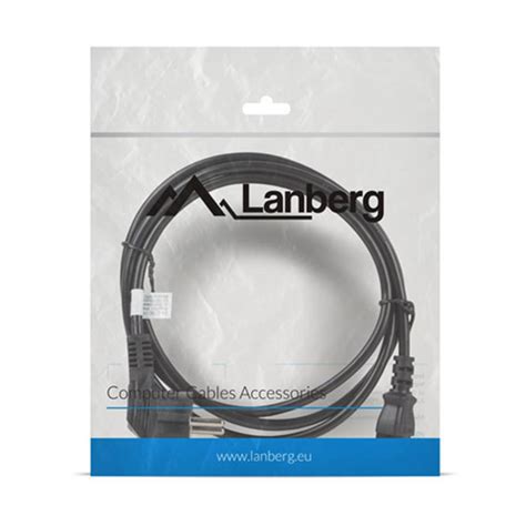 Cable de alimentación de Lanberg CA C13C 11CC 0018 BK Schuko CEE 7 7