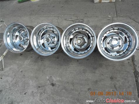 RINES 15X10 ANCHOS CROMADOS PARA FORD PICK UP 79 LOS 4 ESTAN CHULADA Y