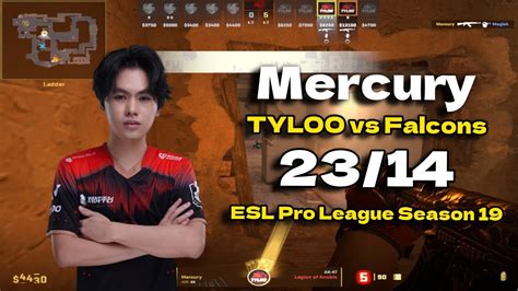 CS2 POV TYLOO Mercury 23 14 Vs Falcons Mirage ESL Pro League Season