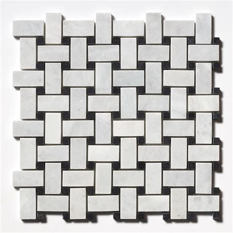 Avenza Honed Basket Weave Marble Mosaic X Marble Slab Tureks