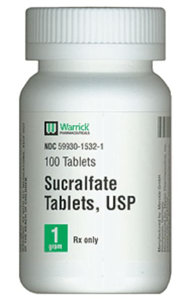 Sucralfate Tablets 1 Gm500 Ct Chariton