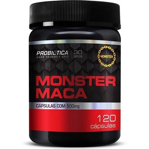 Monster Maca Peruana C Psulas Probi Tica Shopee Brasil