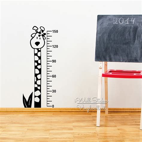 Growth Chart Wall Sticker Baby Nursery Growth Chart Wall Decal DIY Height Chart Wall Decor Kids ...