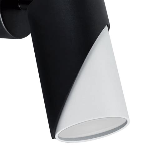 Lampa ścienna tuba Zebra 04212 Ideus do sypialni punktowa biała czarna