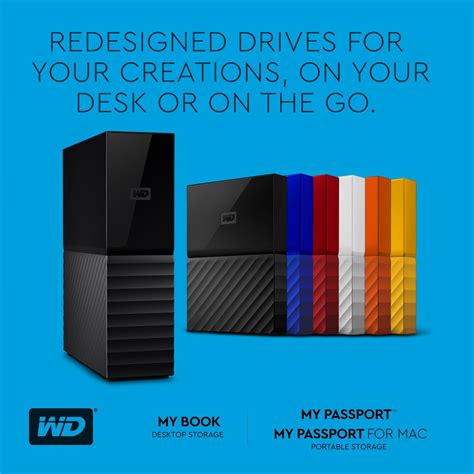 Wd Unveils Redesigned My Passport And My Book Hard Drive Tech Arp