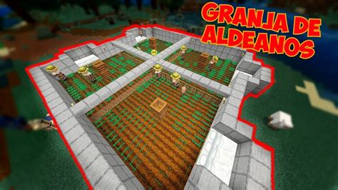 GRANJA DE ALDEANOS Super Facil MINECRAFT JAVA Y BEDROCK 1 19 YouTube