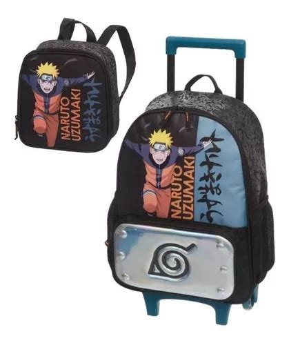 Mochila Escolar Naruto Ninja Run Rodinha E Lancheira MercadoLivre