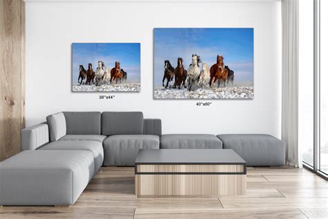 Laufendes Pferd Leinwand Wand Kunst Poster Print Posterdruck Dekor für