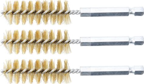 BGS technic Brosse en laiton 17 mm 6 3 mm 1 4 3 pièces Leroy