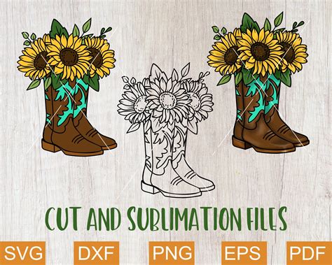 Sunflower Boots Sunflower Png Sunflower Drawing Sunflower Tattoo