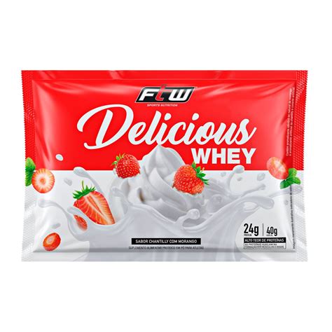 Delicious Whey Chantilly Morango G Sach Delicious