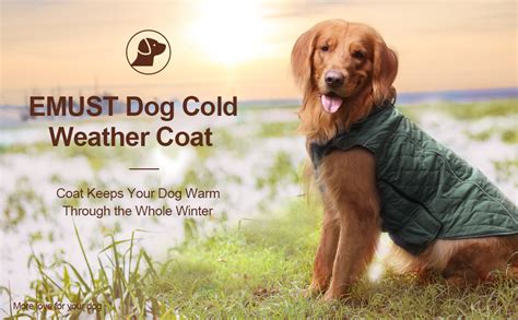 Emust Winter Dog Coats Dog Apparel For Cold Weather