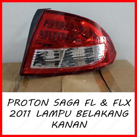 Proton Saga Blm Fl Flx Tail Lamp Lampu Belakang Red Shopee