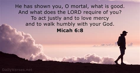 Micah 6:8 - Bible verse - DailyVerses.net