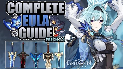 Eula Updated Complete Guide 3★4★5★ Weapons Combos Artifacts