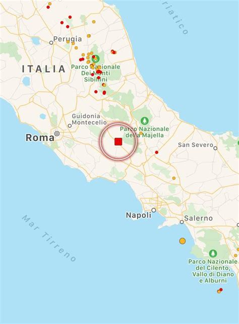 Terremoto Forte Scossa Tra Lazio E Abruzzo Paura Da Roma A Pescara