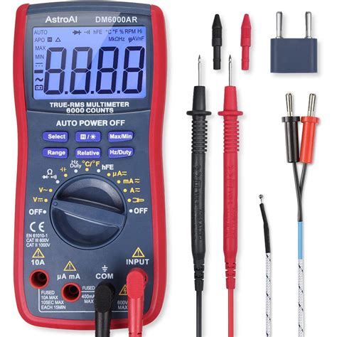 AstroAI Multimetr Cyfrowy True RMS 6000 Counts Advanced Multimeter