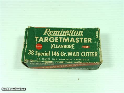 Remington Targetmaster Kleenbore Special Grain Wad Cutter