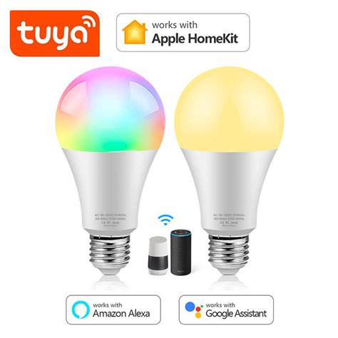 Tuya Smart Life Apple Homekit Voice Control Led Bulb Wireless Wifi Lamp