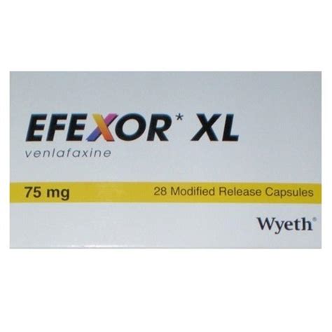 Venlafaxine XL 75mg Capsules 28 Capsules Asset Pharmacy