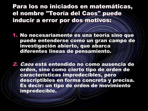 Ppt TeorÍa Del Caos Powerpoint Presentation Free Download Id 3808708