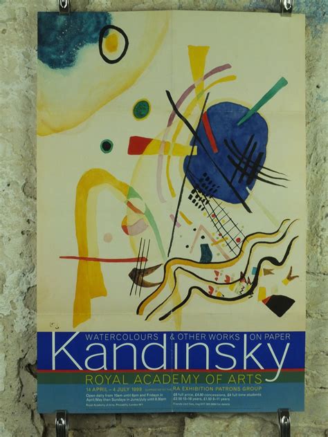 1999 Royal Academy Of Arts Poster Wassily Kandinsky Untitled 1921 Abstract Art And