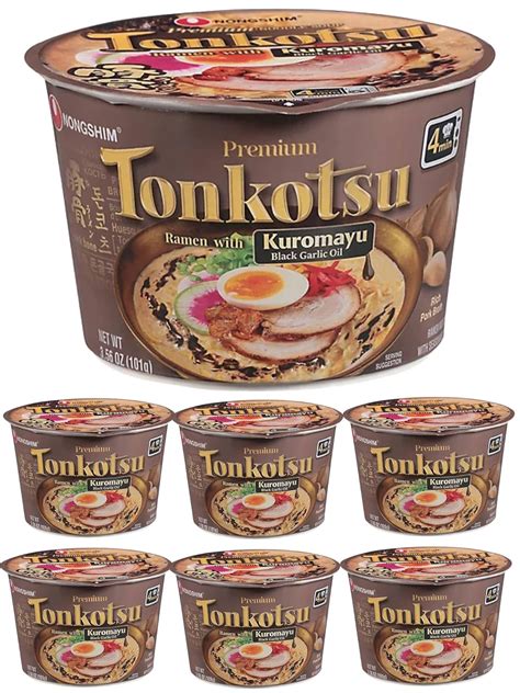 Amazon Nongshim Tonkotsu Ramen Bowls Bundle Black Garlic Oil