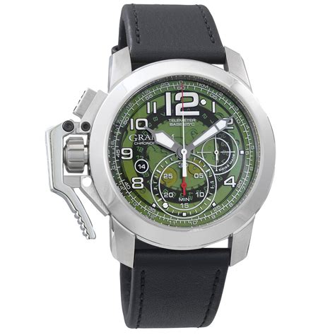 graham chronofighter chronograph green skeleton dial automatic mens