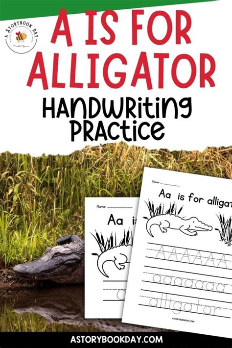 A Is For Alligator Handwriting Practice Worksheet