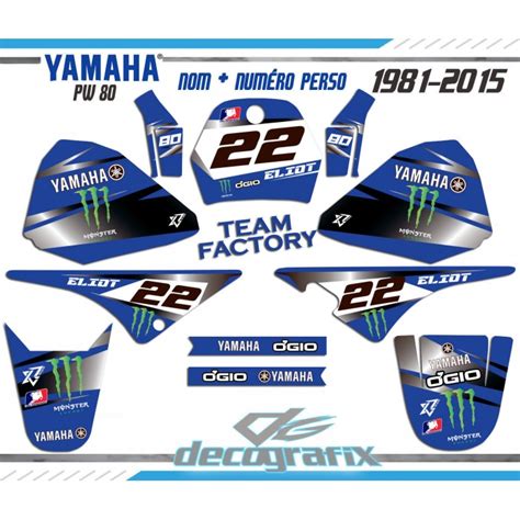 Decografix Vous Propose Un KIT DECO Moto YAMAHA Piwi 80 Pw 80