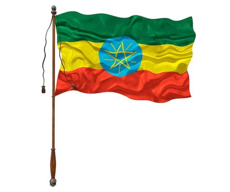 Premium Photo National Flag Of Ethiopia Background With Flag Of Ethiopia