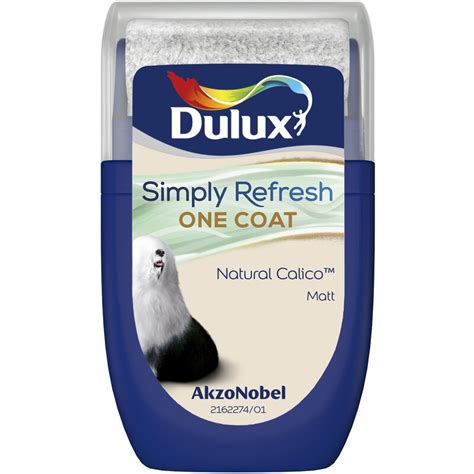 Dulux Simply Refresh One Coat Matt Tester Pot 30ml Natural Calico