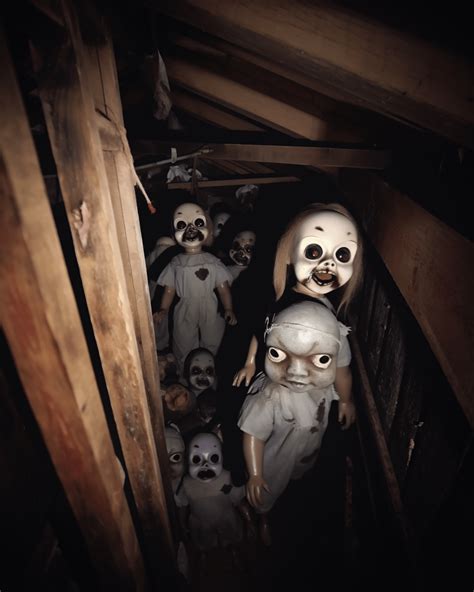 Unsettling Sinister Dolls In The Attic R Midjourney